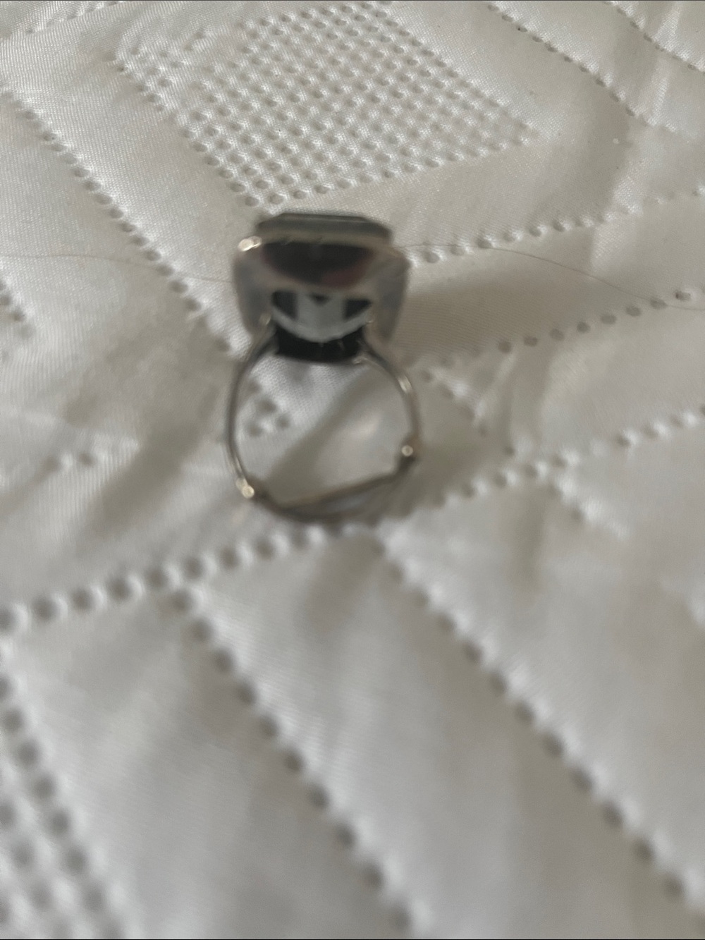 Silver Rectangular ring - Picture 2 of 3